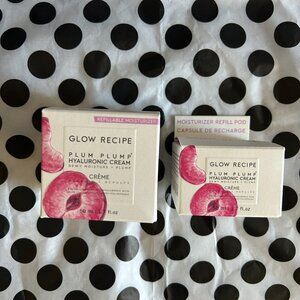 Glow Recipe Plum Plump Hyaluronic Acid Moisturizer + Branded Slippers